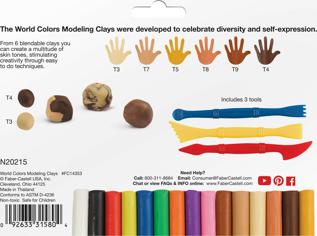 World Colors - 15Ct Modeling Clay