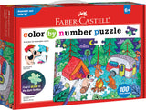 Color By Number Puzzle  Camping