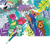 Color By Number Puzzle  Jungle Animals