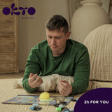 OKTO Sensory Art 3D Painting "Starry Night" – 11.8" x 15.7" Canvas Kit