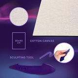 OKTO Sensory Art 3D Painting "Sunflowers" – 11.8" x 15.7" Canvas Kit