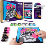 OKTO Clay-by-Numbers Kit – "Raccoon" (11.4" x 11.4")