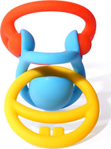 Nigi Nagi and Nogi Teething Rings by MOLUK - Primary colors