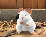 Mouse, White Hand Puppet