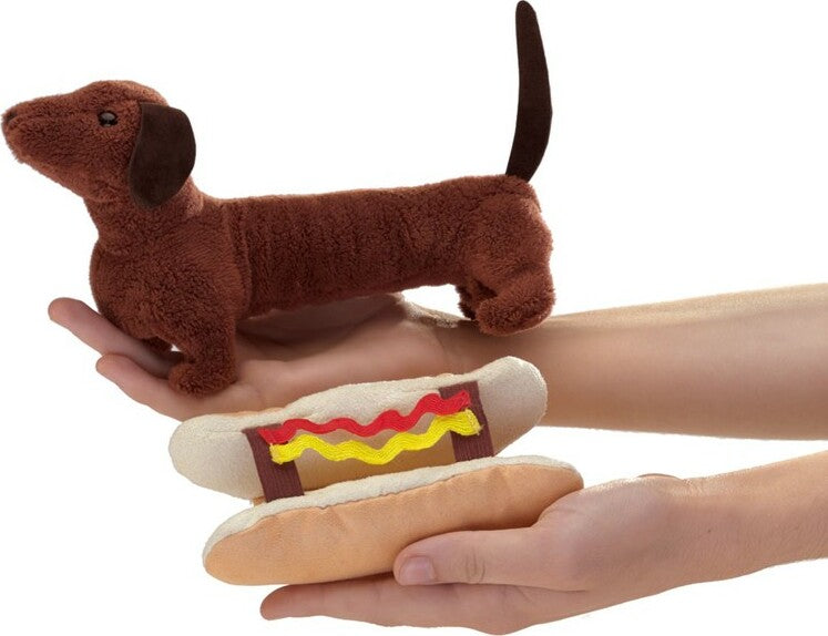 Dog, Hot Finger Puppet