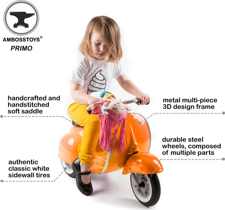 Primo Classic Kids Ride-On (Yellow)