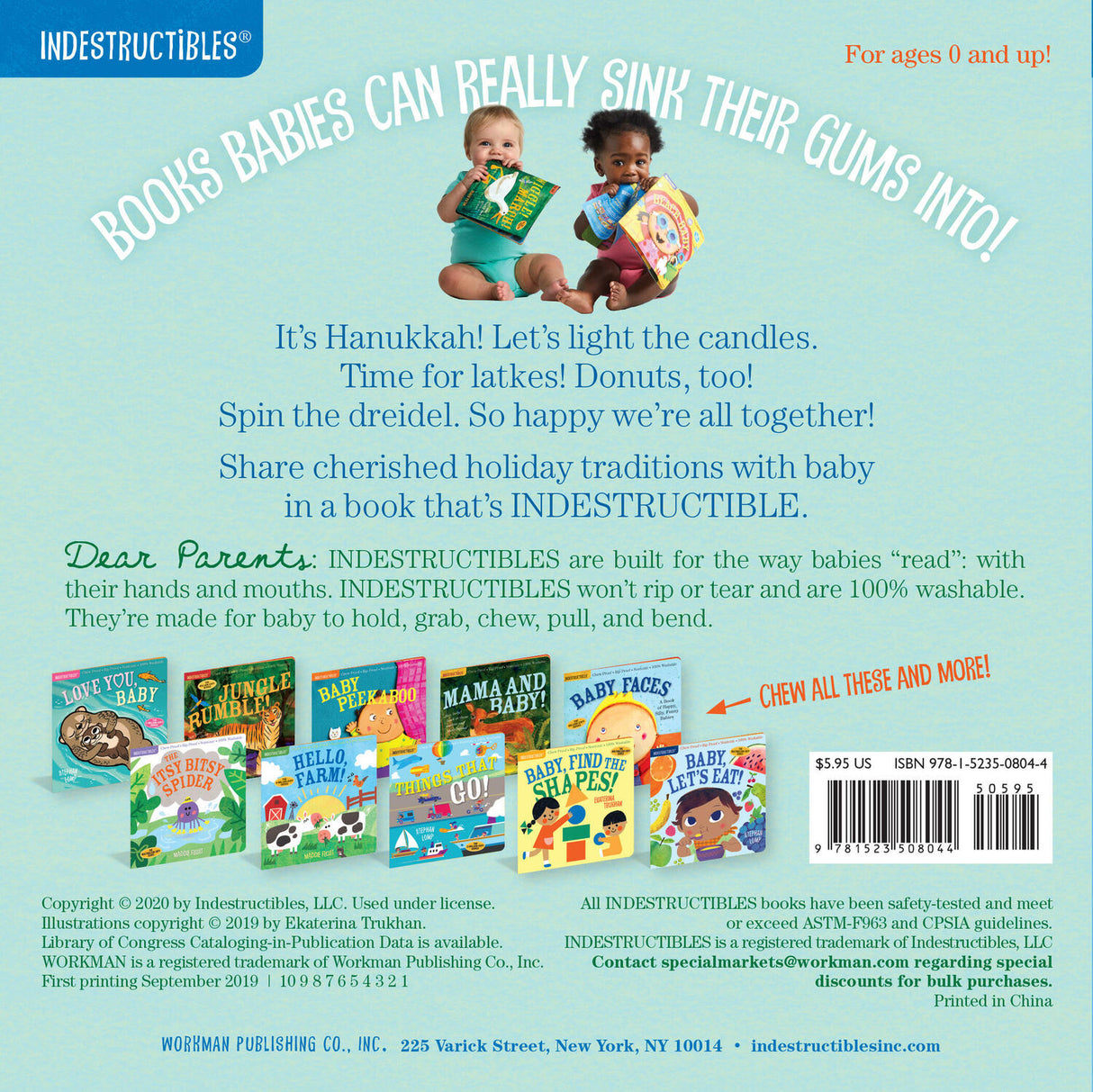 Indestructibles: Hanukkah Baby: Chew Proof · Rip Proof · Nontoxic · 100% Washable (Book for Babies, Newborn Books, Safe to Chew)