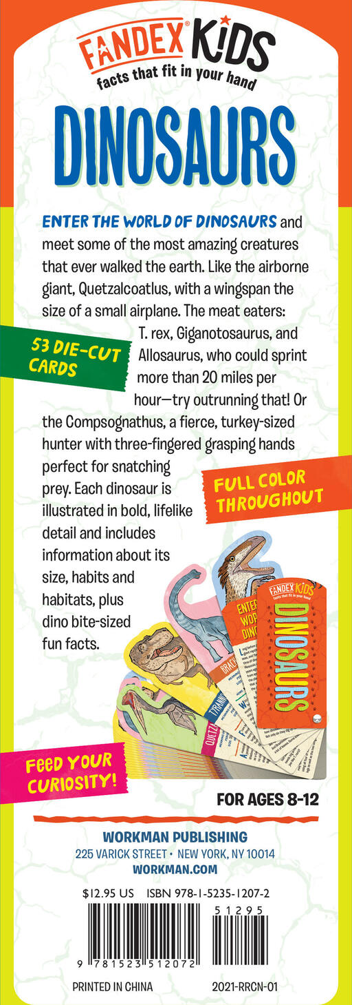 Fandex Kids: Dinosaurs: Facts That Fit in Your Hand: 48 Amazing Dinosaurs Inside!