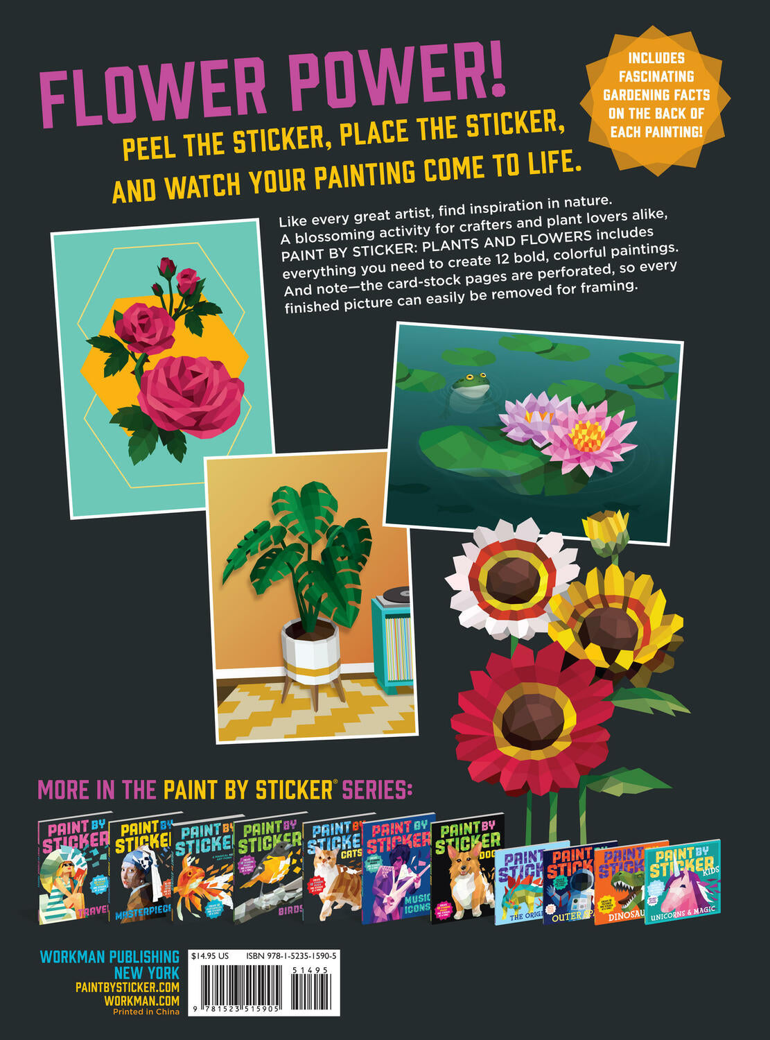 Paint by Sticker: Plants and Flowers: Create 12 Stunning Images One Sticker at a Time!