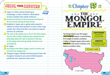 Everything You Need to Ace World History in One Big Fat Notebook, 2nd  Edition: The Complete Middle School Study Guide