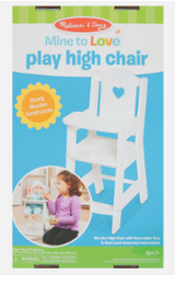 Wooden Doll High Chair