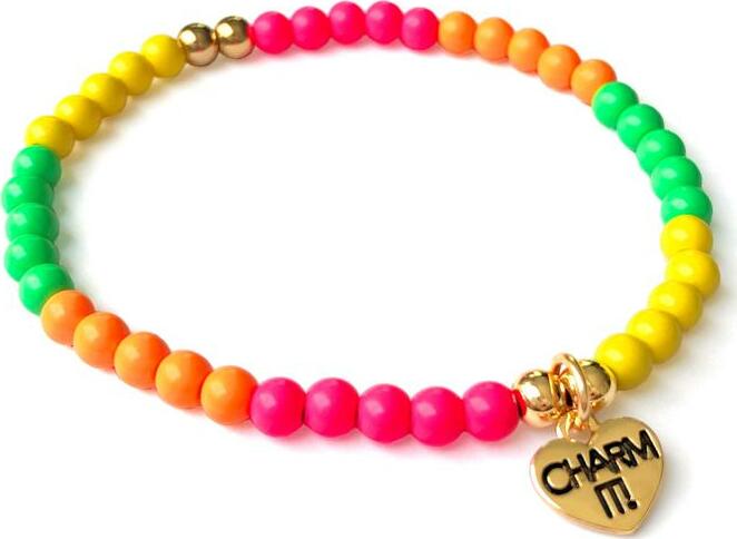 4mm Neon Stretch Bead Bracelet