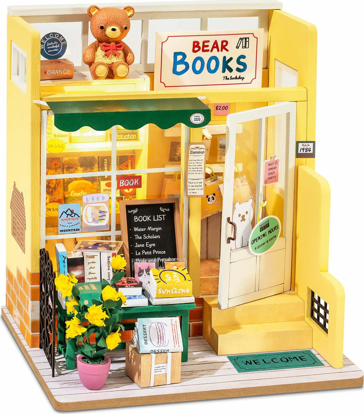 DIY Miniature Store Kit - Mind-Find Bookstore