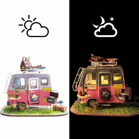 DIY Dollhouse Miniature Kit - Happy Camper