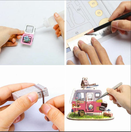DIY Dollhouse Miniature Kit - Happy Camper