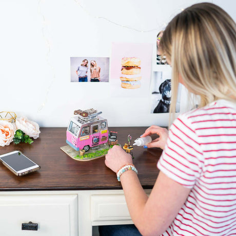 DIY Dollhouse Miniature Kit - Happy Camper