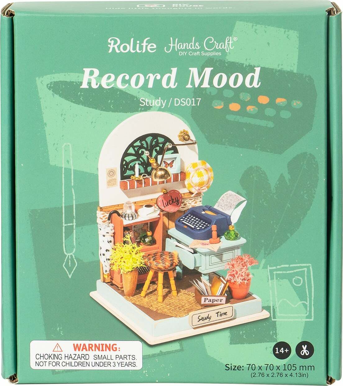 DIY Miniature House Kit - Record Mood (Study)