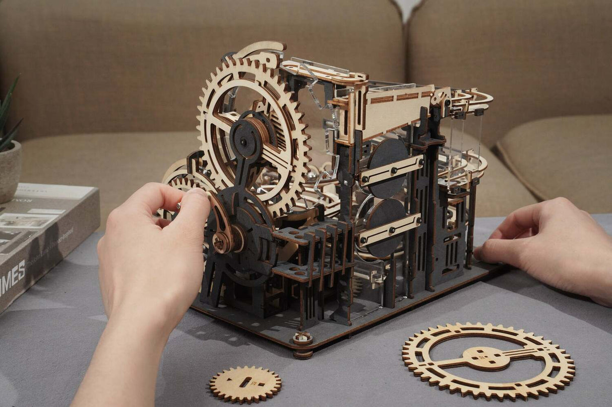 3D Wooden Puzzle Marble Run - Marble Night City