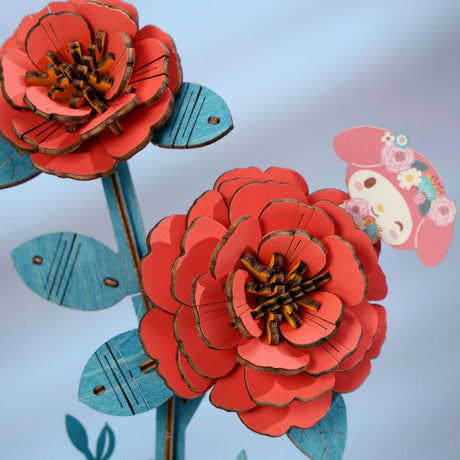 Hello Kitty® and Friends Flower Puzzle: Melody Red Camellia