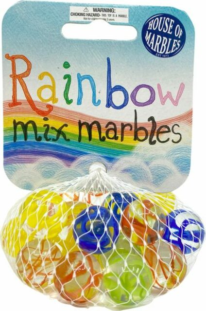 Net Bag of Rainbow Marbles