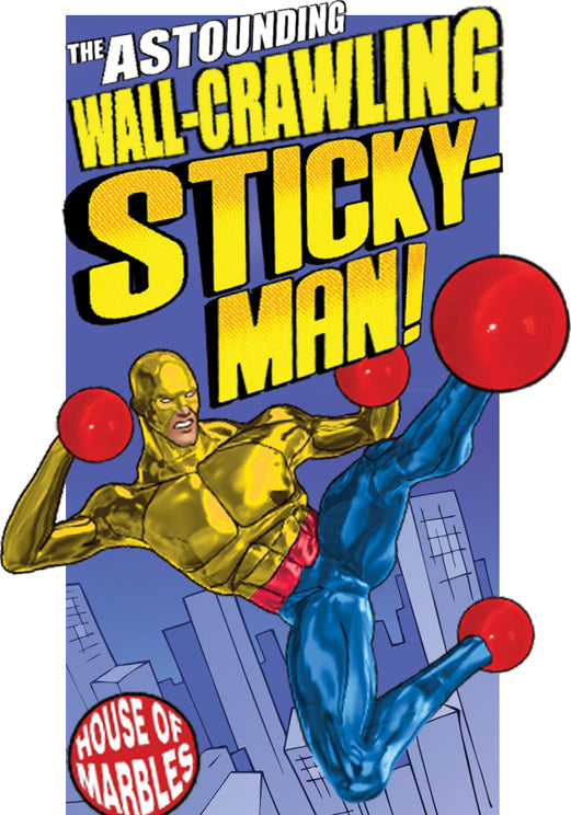 Sticky Man Wall Crawler  Assorted