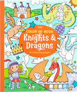 Knights  Dragons Color In Book