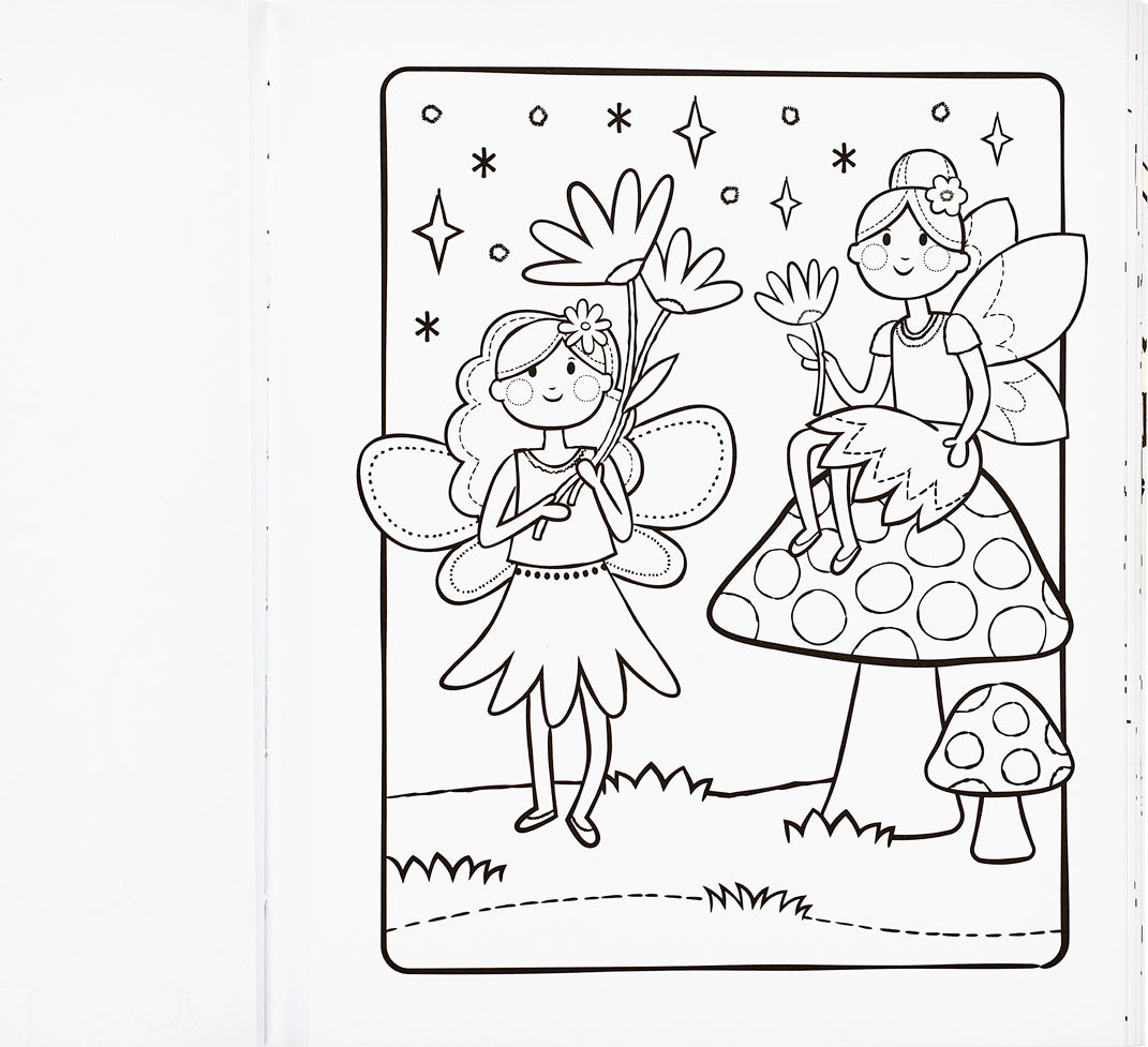 Color-In' Book - Princess & Fairies