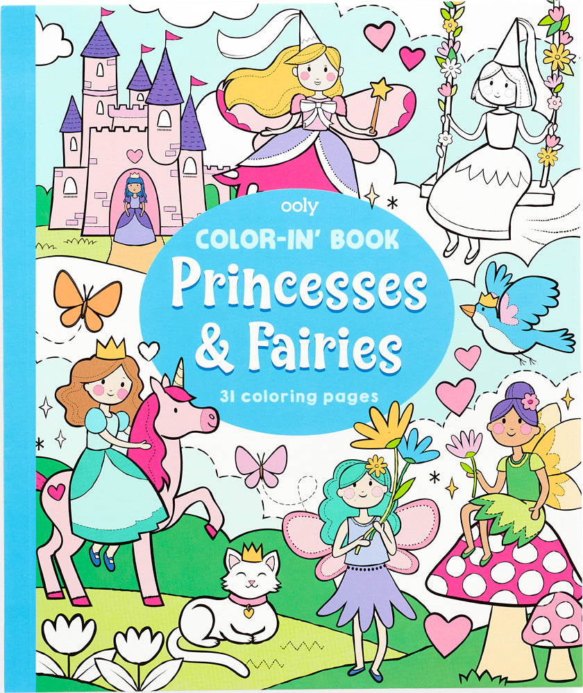 Color-In' Book - Princess & Fairies