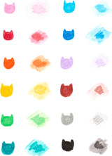 Cat Parade Twist-Up Watercolor Gel Crayons - Set of 12