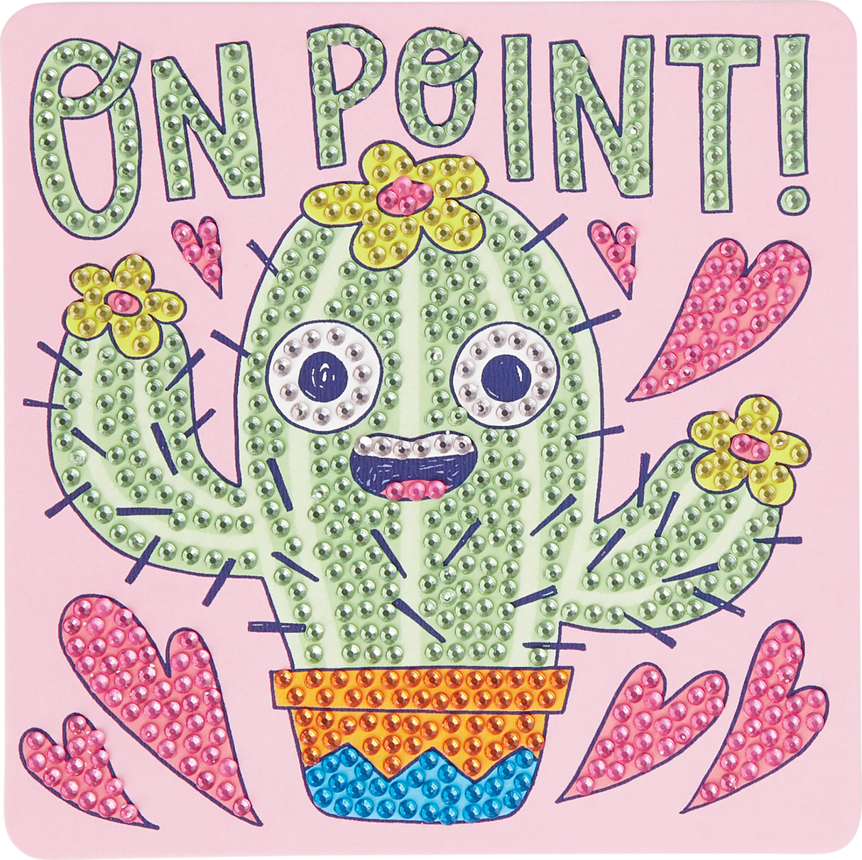 Razzle Dazzle D.I.Y. Mini Gem Art Kit: Cheery Cactus