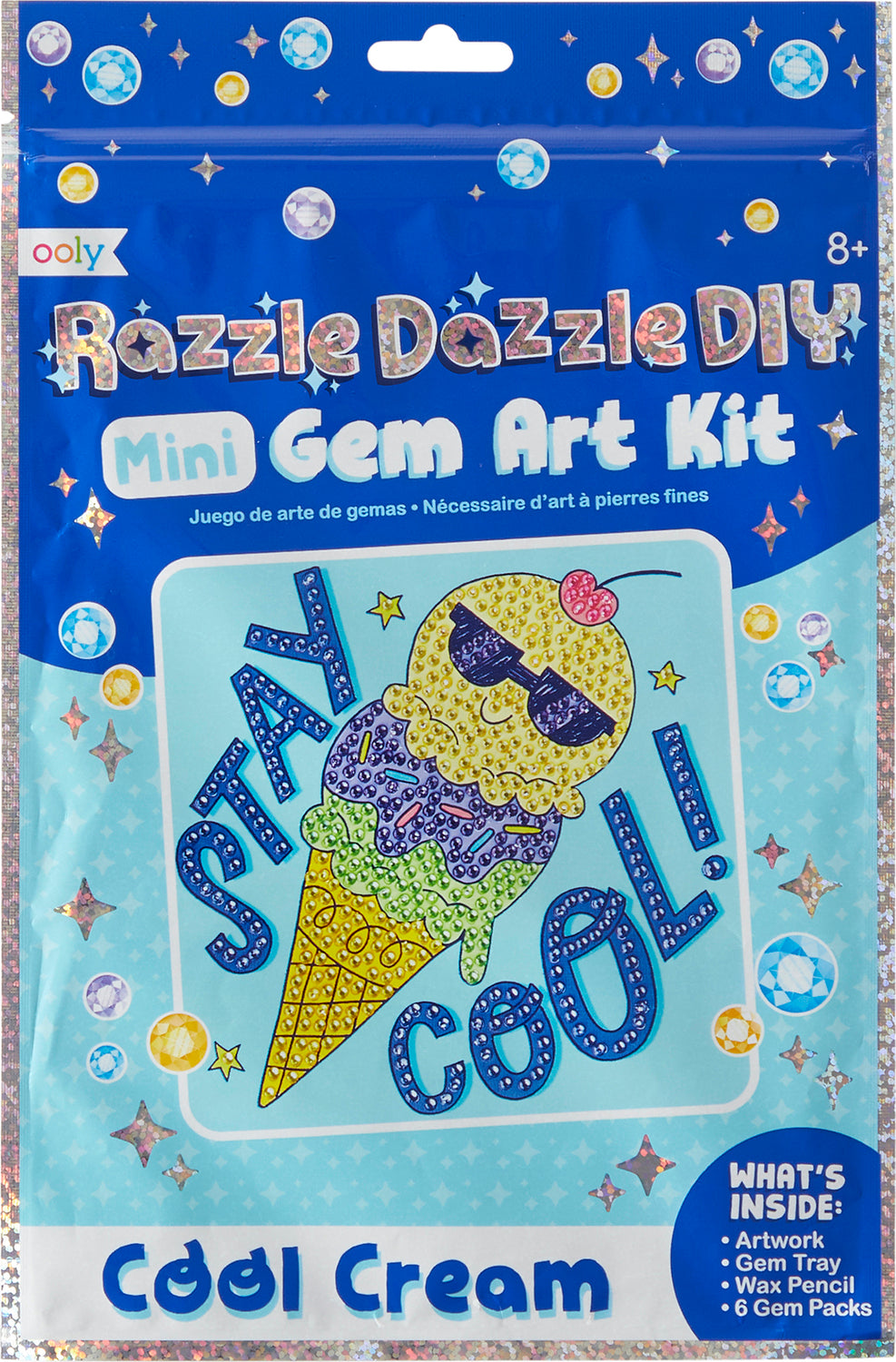 Razzle Dazzle D.I.Y. Mini Gem Art Kit: Cool Cream