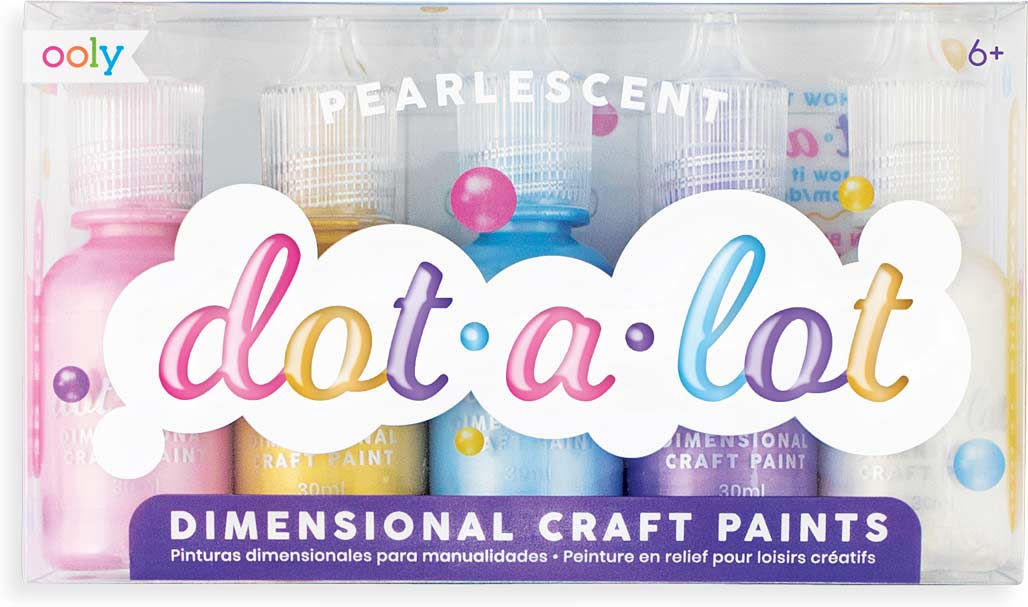 Dot-A-Lot Dimensional Craft Paint: Pearlescent (Set of 5)