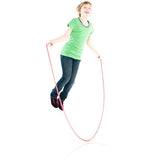 8' Red Confetti Jump Rope