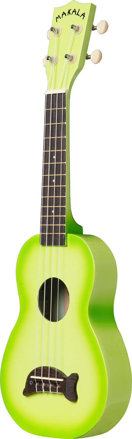 Kala Ukulele - Green Apple Burst Soprano Dolphin