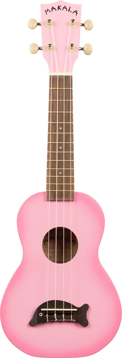 Kala Ukulele - Pink Burst Soprano Dolphin