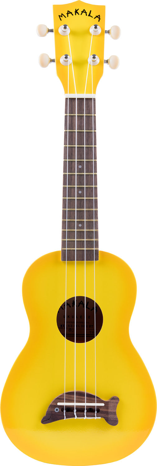 Kala Ukulele - Yellow Burst Soprano Dolphin