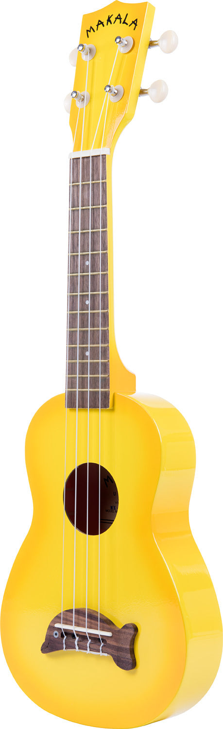 Kala Ukulele - Yellow Burst Soprano Dolphin