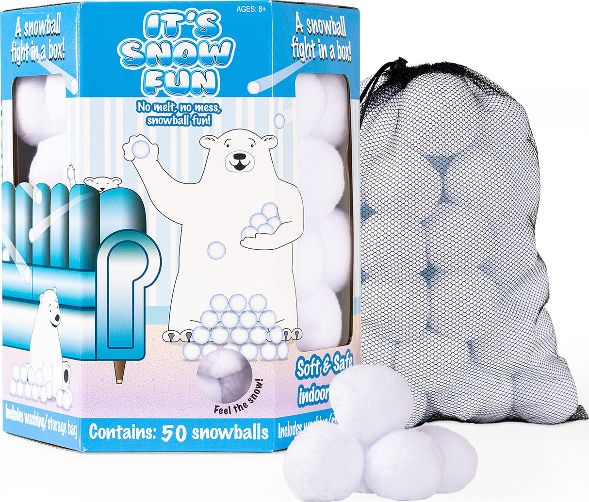 It's Snow Fun  - 50 pack Indoor Snowballs