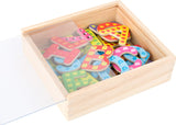 Colourful Magnetic Letters