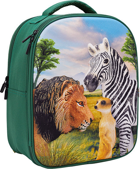 3D Wildlife Junior Backpack with 3 Figures