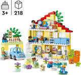 LEGO DUPLO 3 in 1 Family House Set with Toy Car