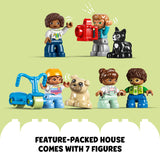 LEGO DUPLO 3 in 1 Family House Set with Toy Car