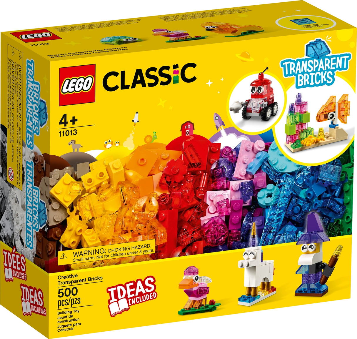 LEGO® Classic: Creative Transparent Bricks