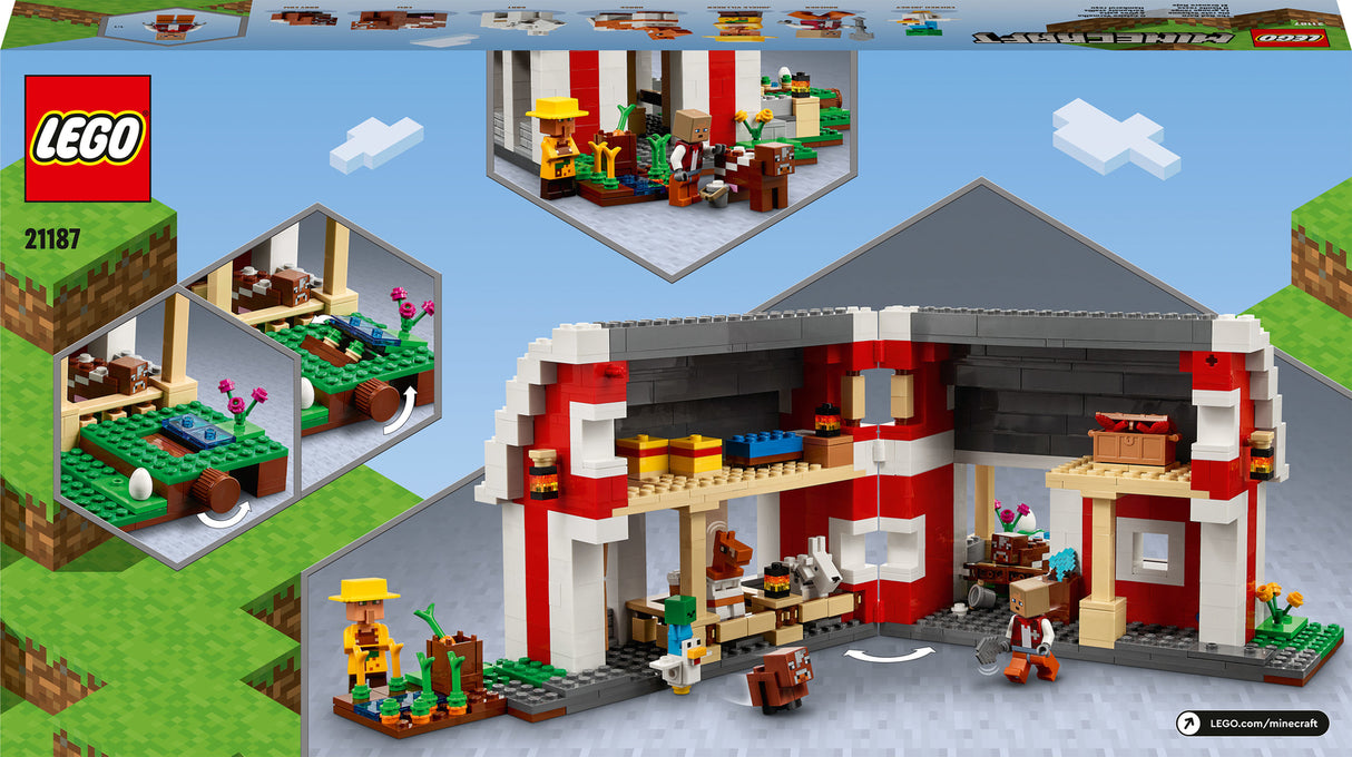 LEGO® Minecraft The Red Barn Farm Animals Toy