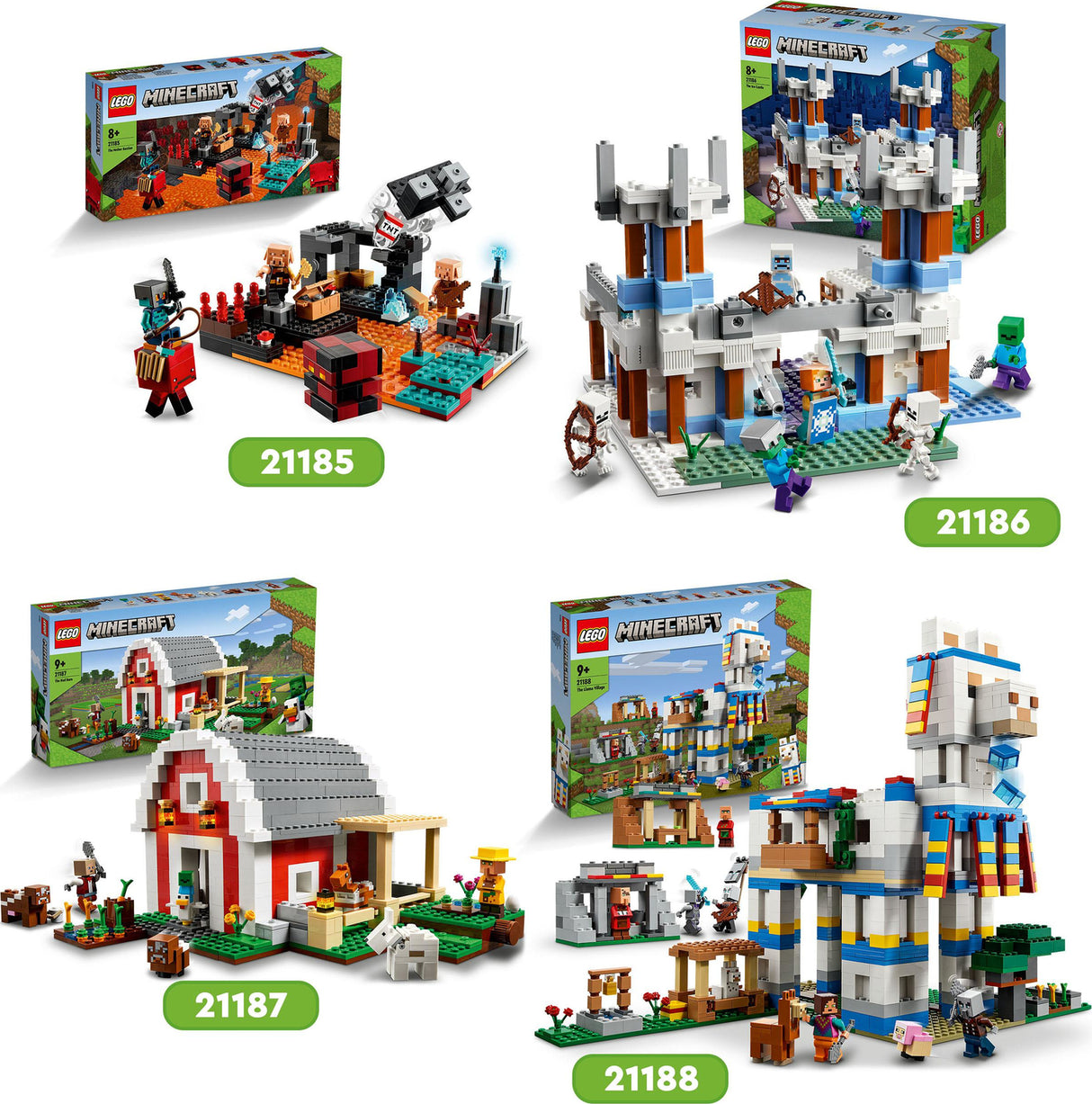 LEGO® Minecraft The Red Barn Farm Animals Toy