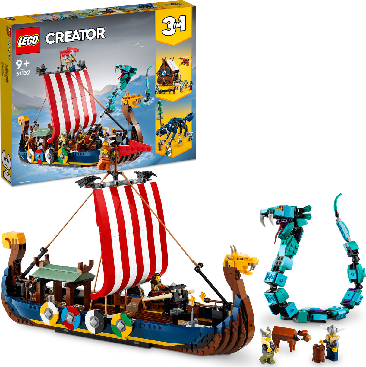 LEGO® Creator Viking Ship Midgard Serpent Set