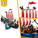 LEGO® Creator Viking Ship Midgard Serpent Set