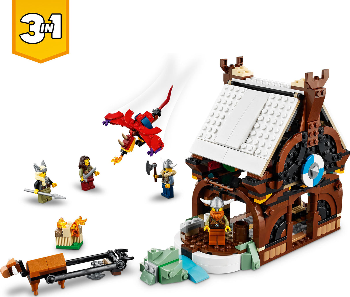 LEGO® Creator Viking Ship Midgard Serpent Set