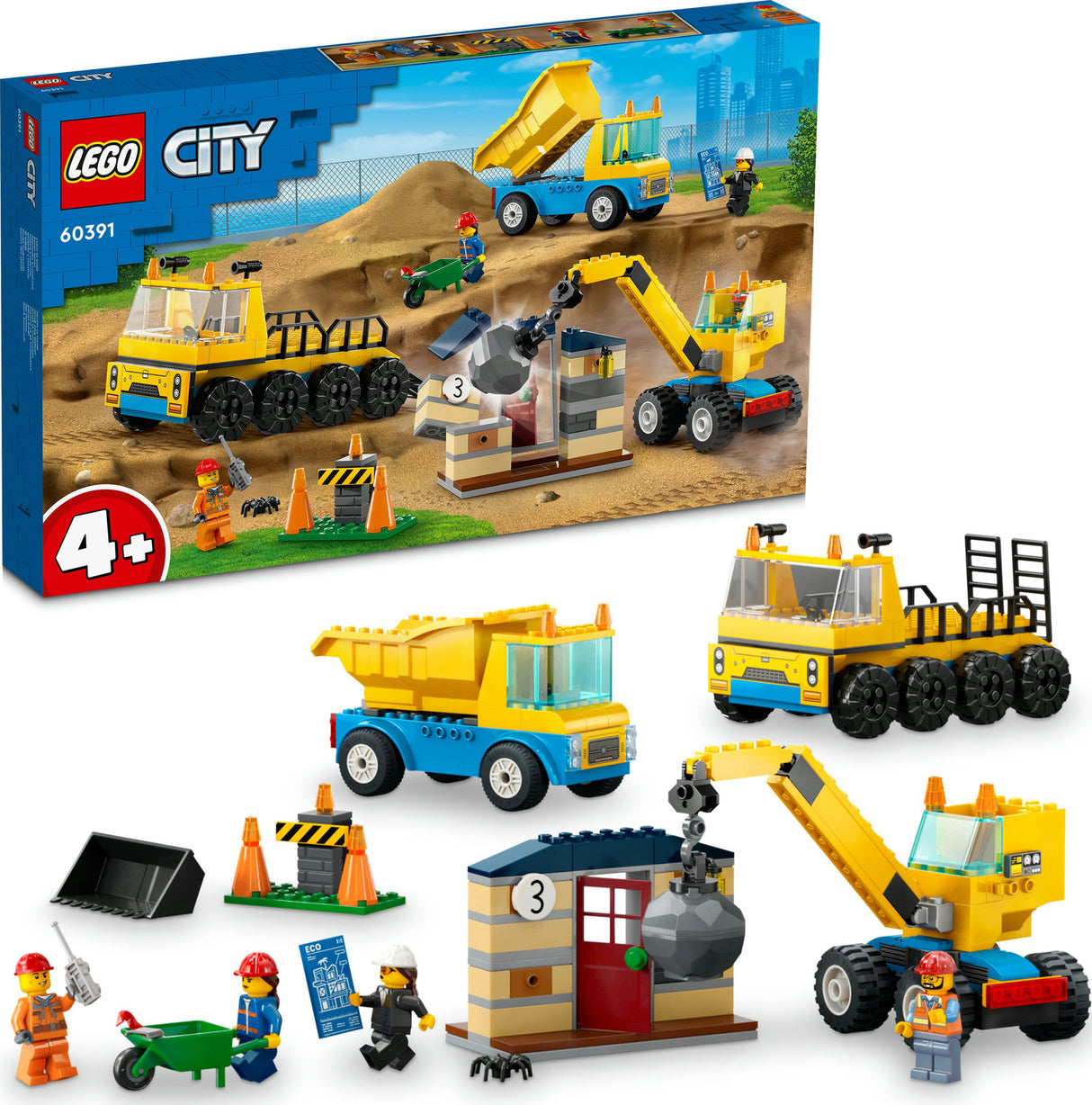 LEGO City Construction Trucks & Wrecking Ball