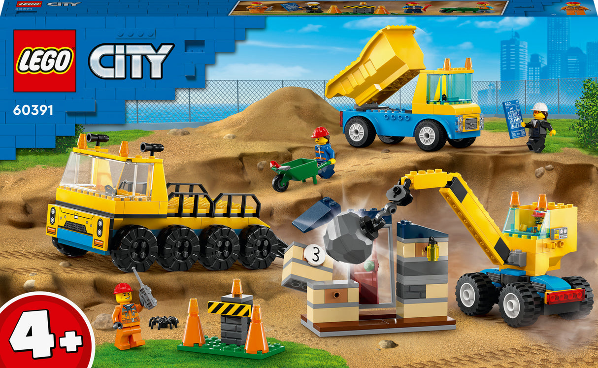 LEGO City Construction Trucks & Wrecking Ball